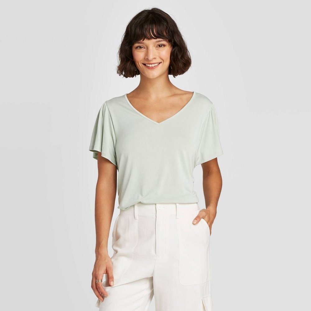 A New Day - Women's Short Sleeve V-Neck T-Shirt